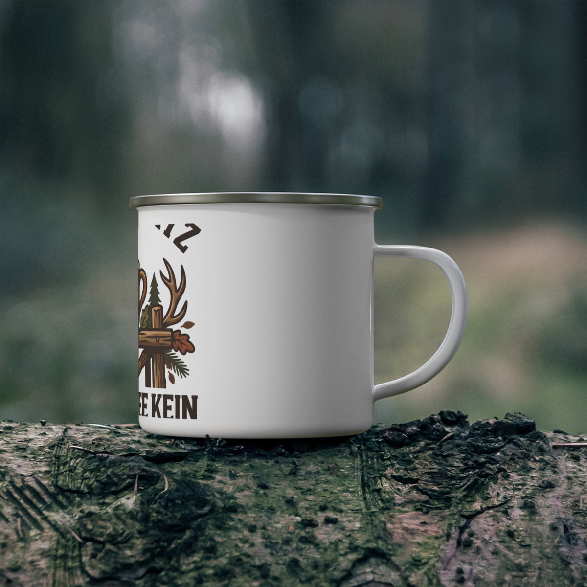 Emaille-Tasse – Ansitz-Kaffee