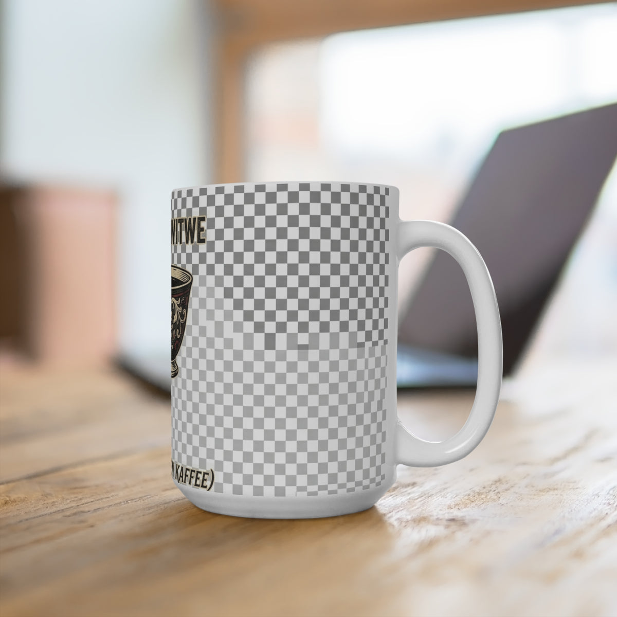 Kaffeetasse – Schwarze Witwe