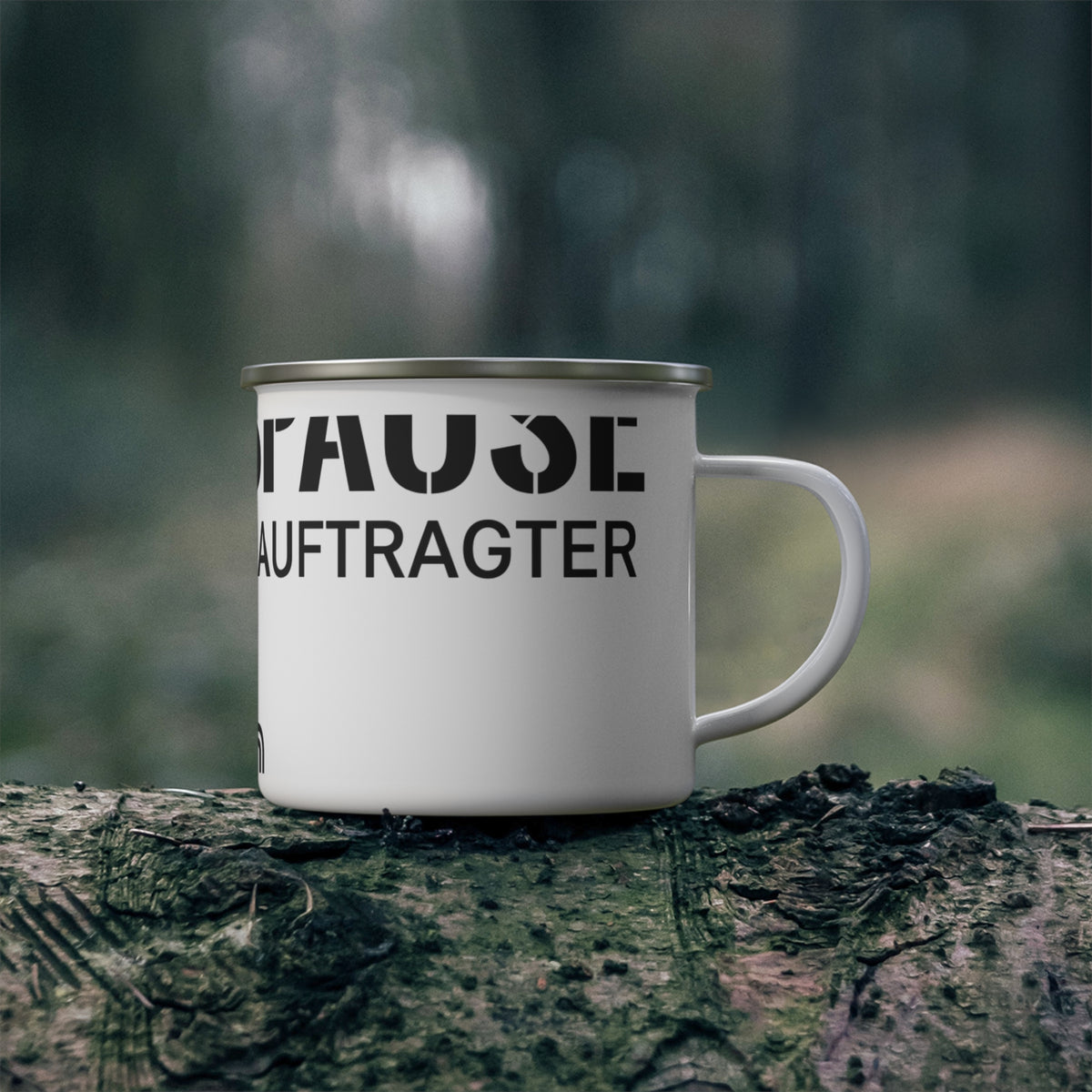 Emaille-Tasse – Zwangspause