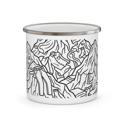 Emaille-Tasse – Wäscheberg-Bezwingerin