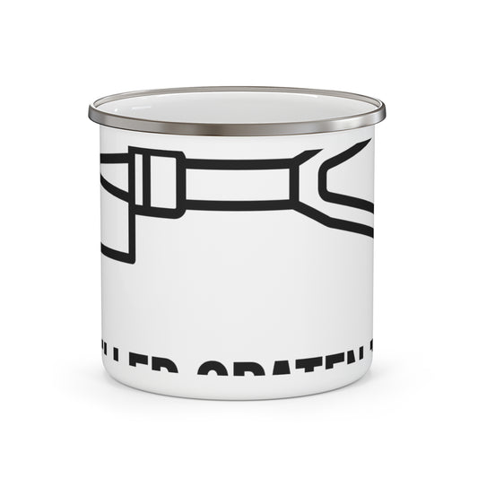 Emaille-Tasse – Offizieller Spaten-Tester