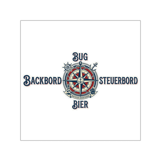 Sticker – Backbord, Steuerbord, Bier