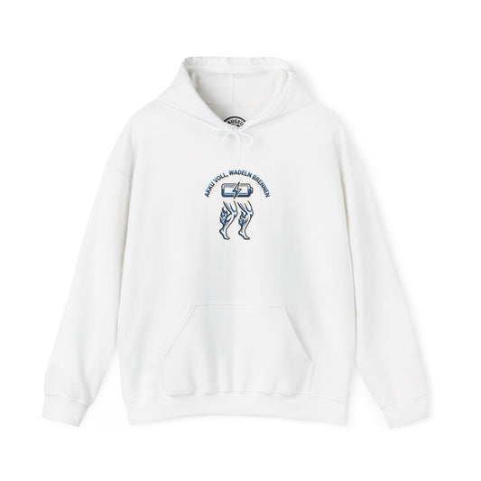 Hoodie – Akku voll, Wadeln brennen