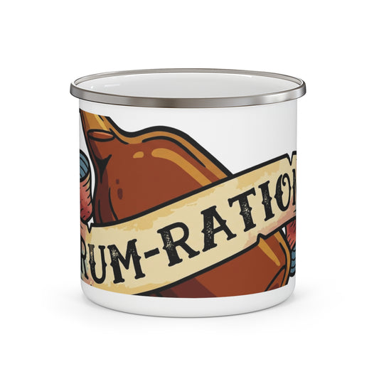 Emaille-Tasse – Rum-Ration