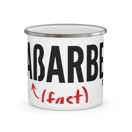 Emaille-Tasse – Maßarbeit fast