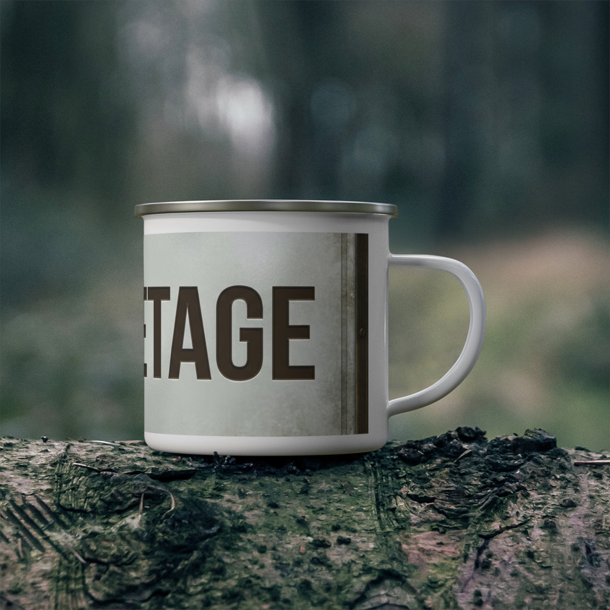 Emaille-Tasse – Chef-Etage