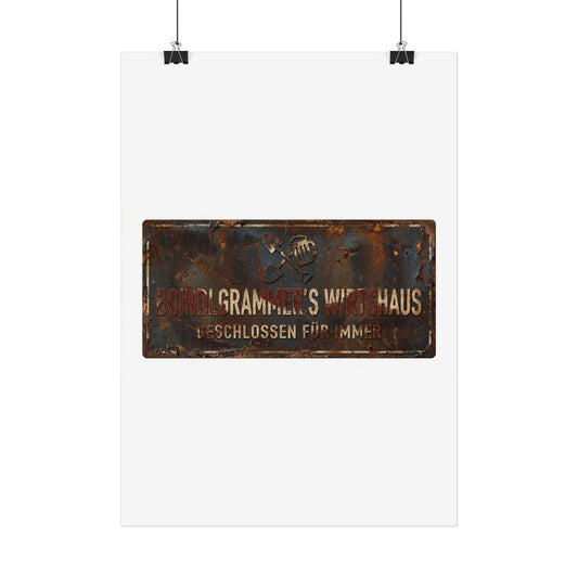 Metallschild – Boindlgrammer's Wirtshaus