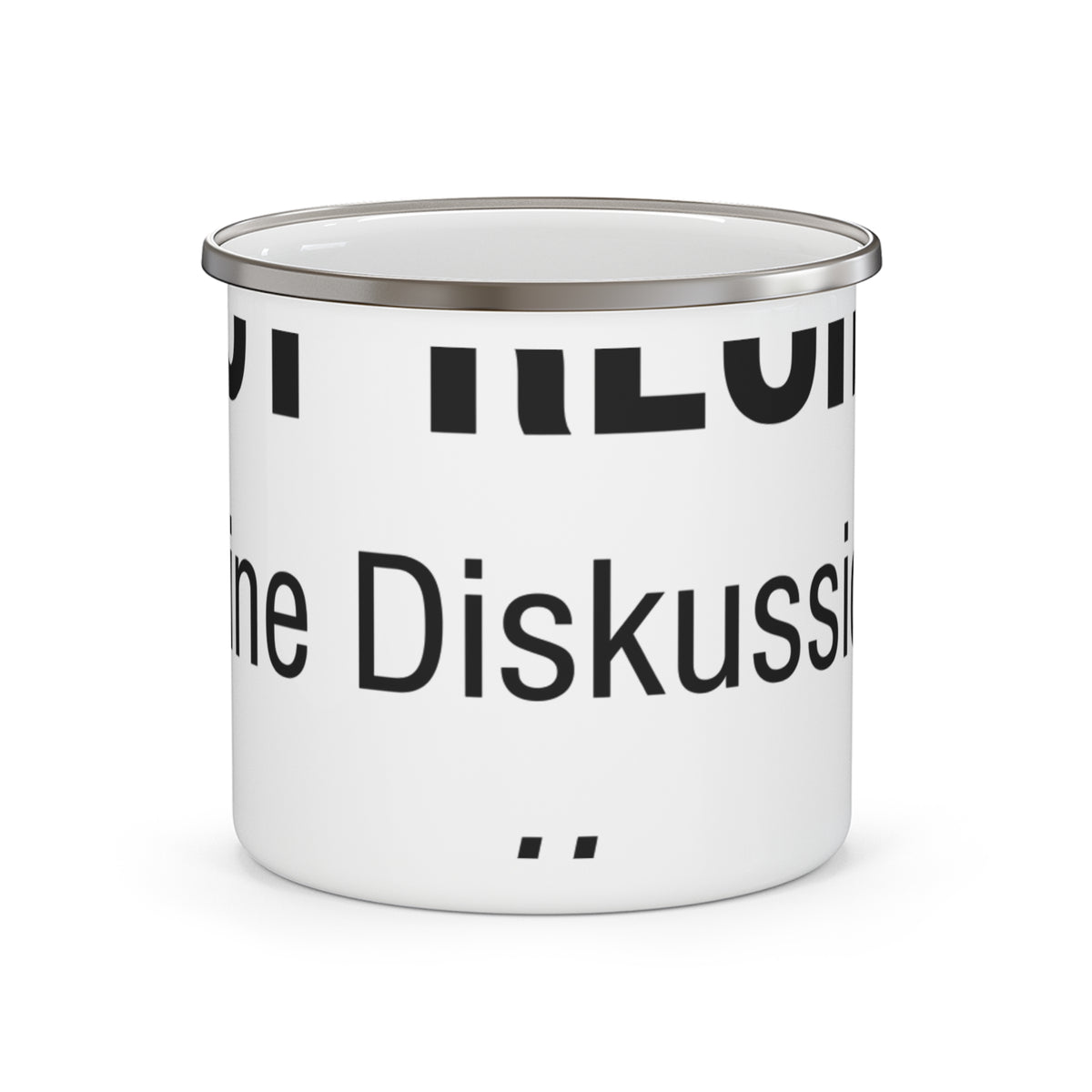 Emaille-Tasse – Root-Rechte