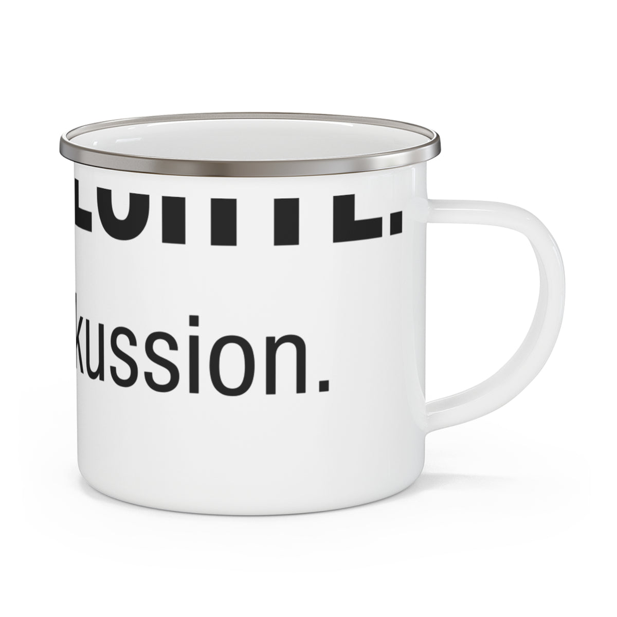 Emaille-Tasse – Root-Rechte