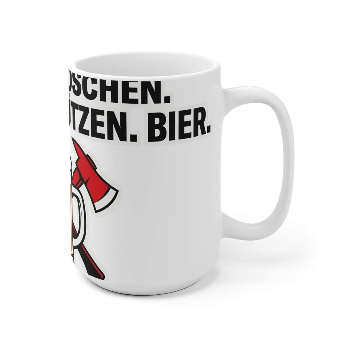Kaffeetasse – Retten. Löschen. Bier.