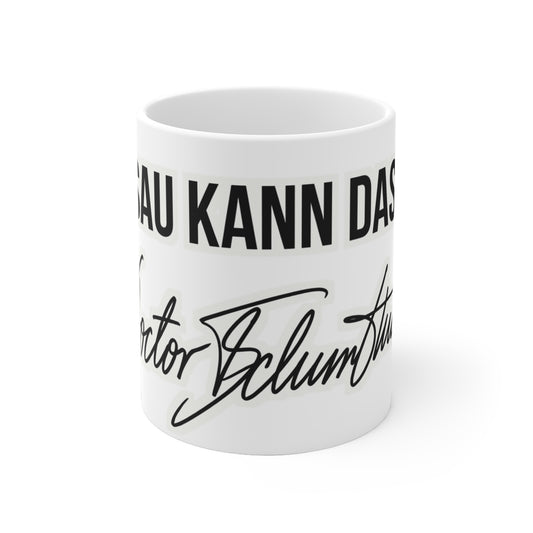 Tasse – Rezept unlesbar