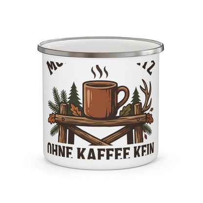 Emaille-Tasse – Ansitz-Kaffee