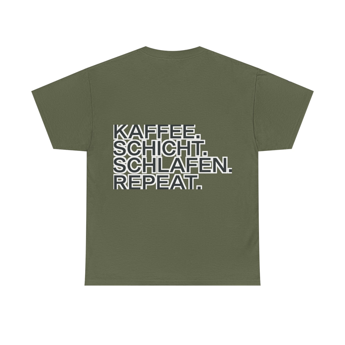 T-Shirt – Kaffee. Schicht. Schlafen