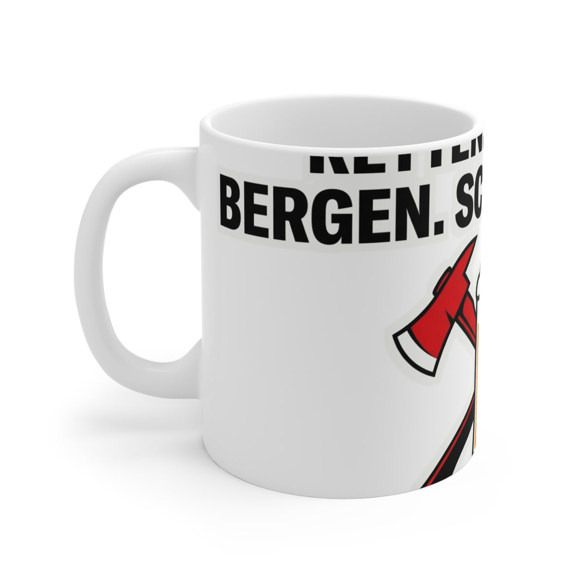 Kaffeetasse – Retten. Löschen. Bier.