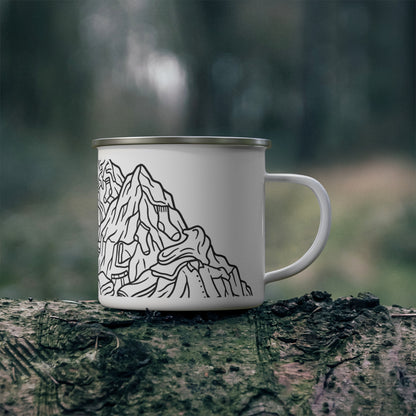Emaille-Tasse – Wäscheberg-Bezwingerin