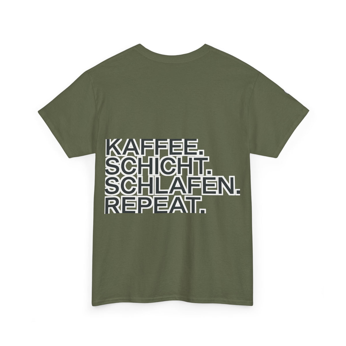 T-Shirt – Kaffee. Schicht. Schlafen