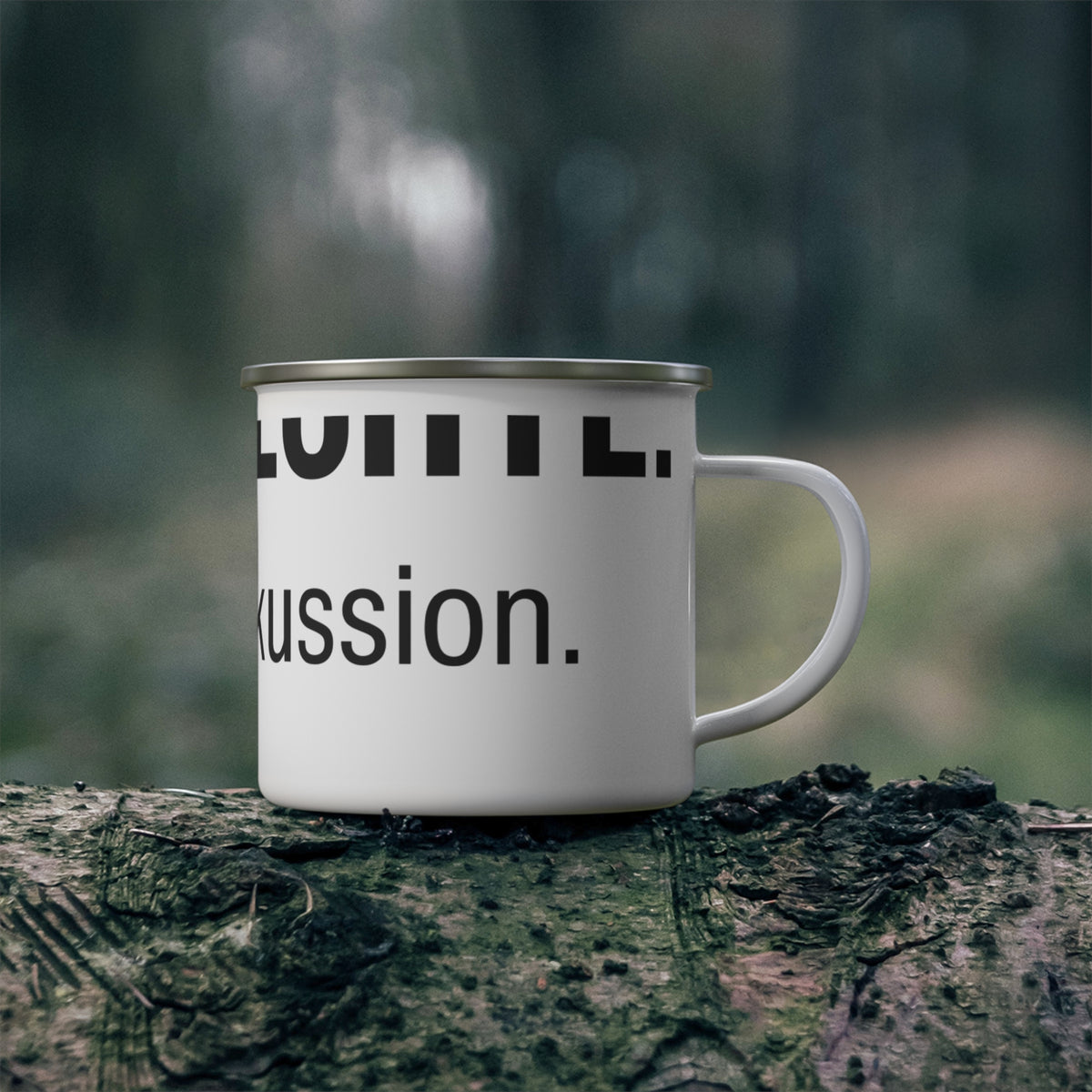 Emaille-Tasse – Root-Rechte
