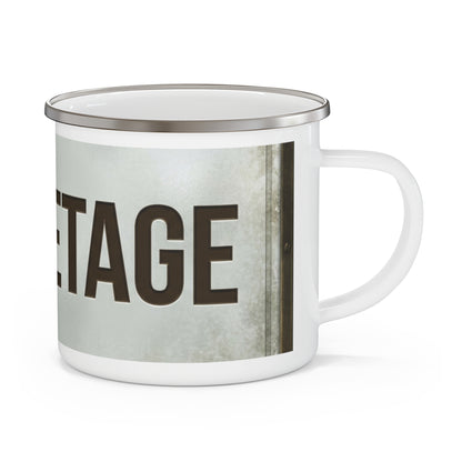 Emaille-Tasse – Chef-Etage