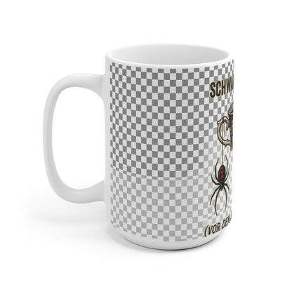 Kaffeetasse – Schwarze Witwe