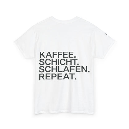 T-Shirt – Kaffee. Schicht. Schlafen