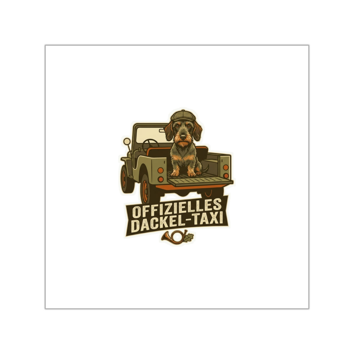 Sticker – Dackel-Taxi