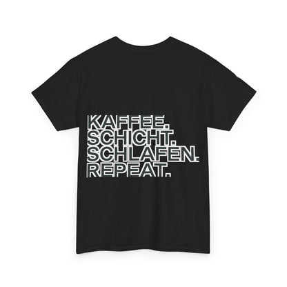 T-Shirt – Kaffee. Schicht. Schlafen
