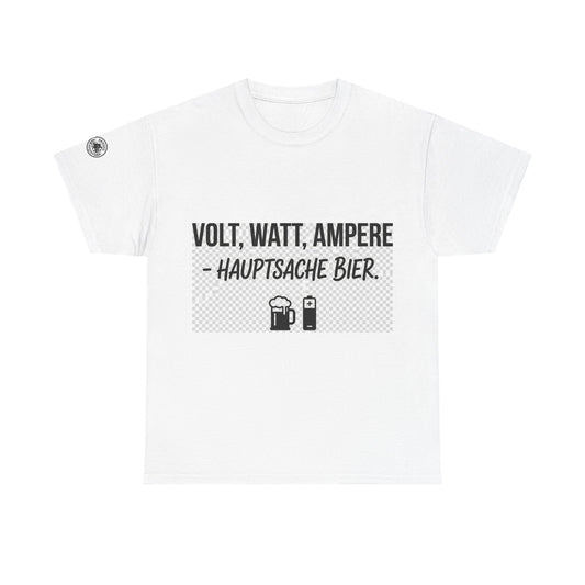 T-Shirt – Volt Watt Ampere Bier