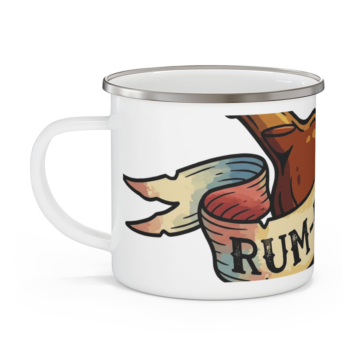 Emaille-Tasse – Rum-Ration